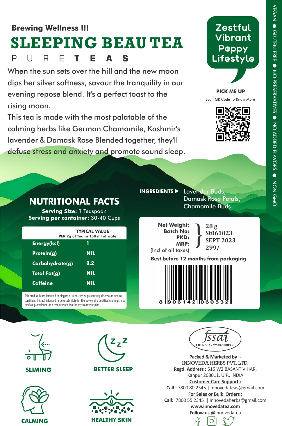 Innoveda Sleeping Beau Tea - 28 gms